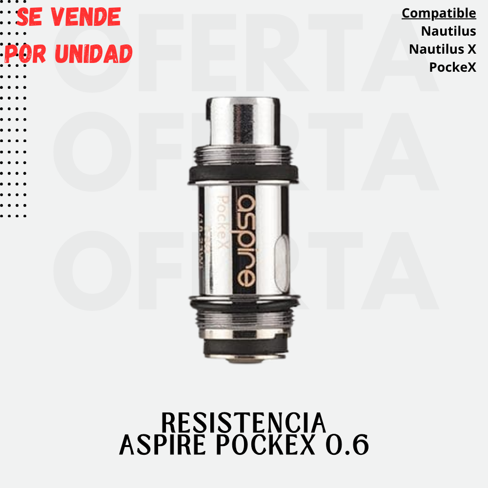 RESISTENCIA ASPIRE POCKEX 0.6