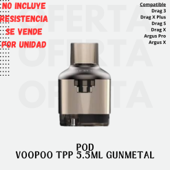 POD VOOPOO TPP 5.5ML GUNMETAL
