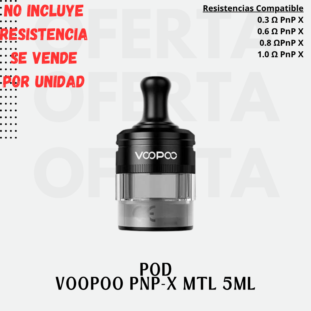 POD VOOPOO PNP-X MTL 5ML