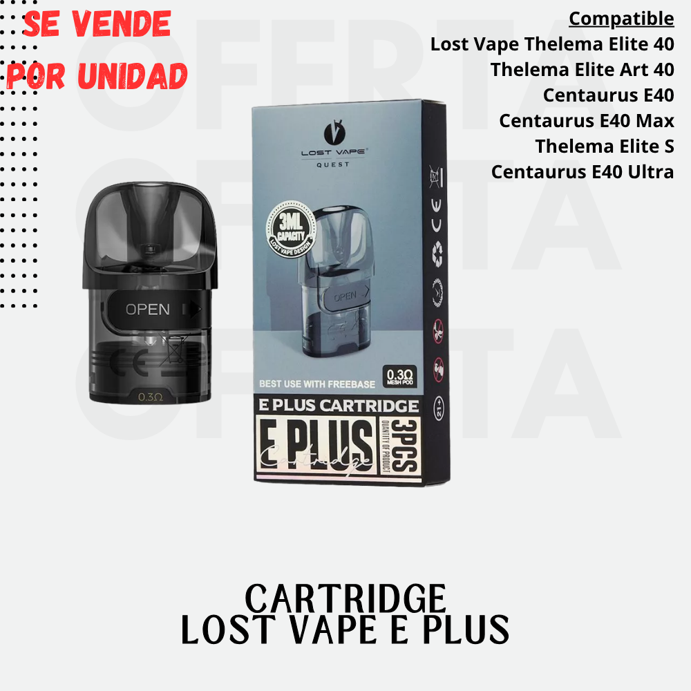 CARTRIDGE LOST VAPE E PLUS