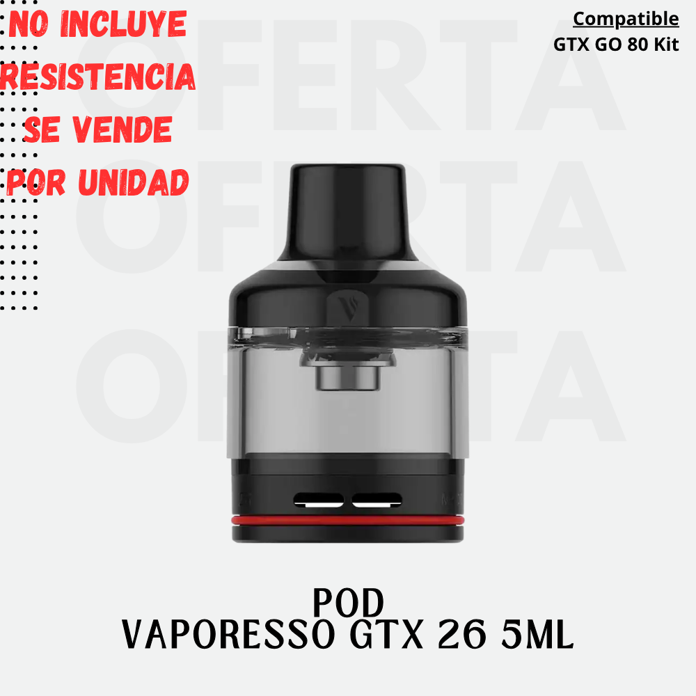 POD VAPORESSO GTX 26 5ML