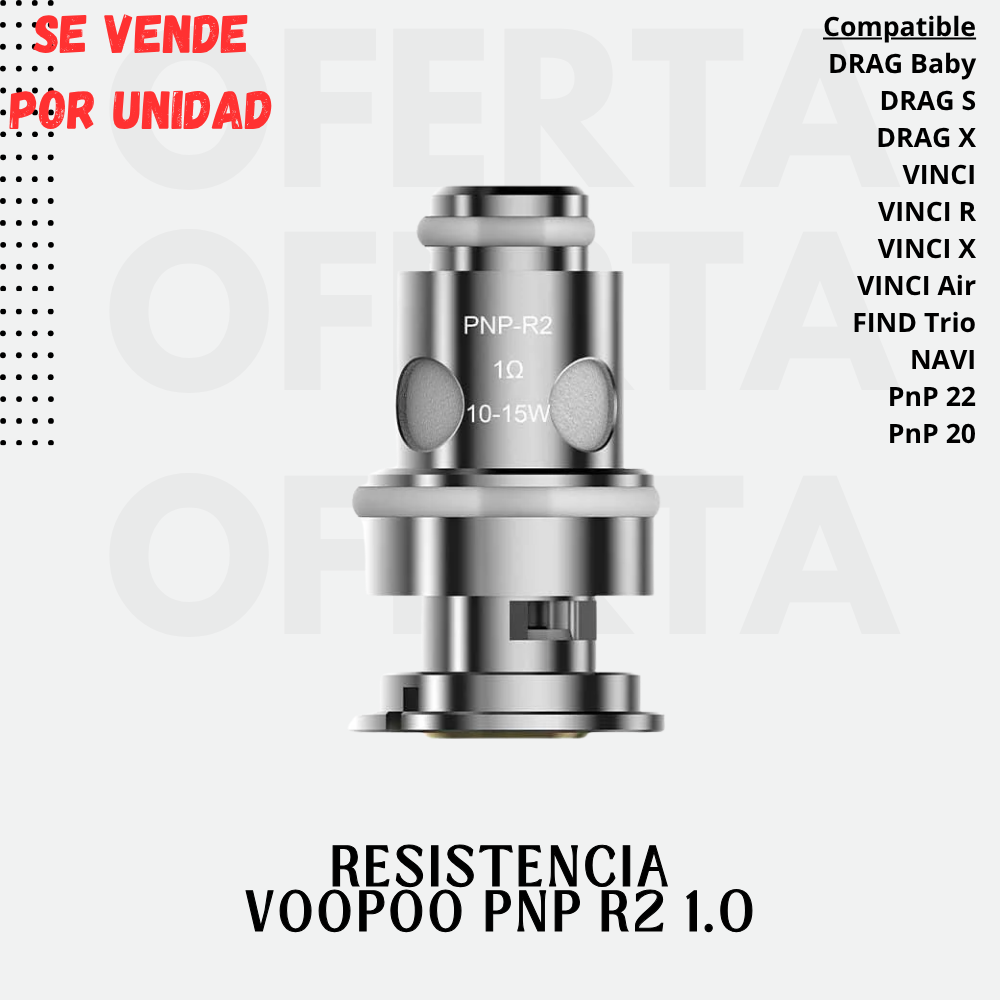 RESISTENCIA VOOPOO PNP R2 1.0